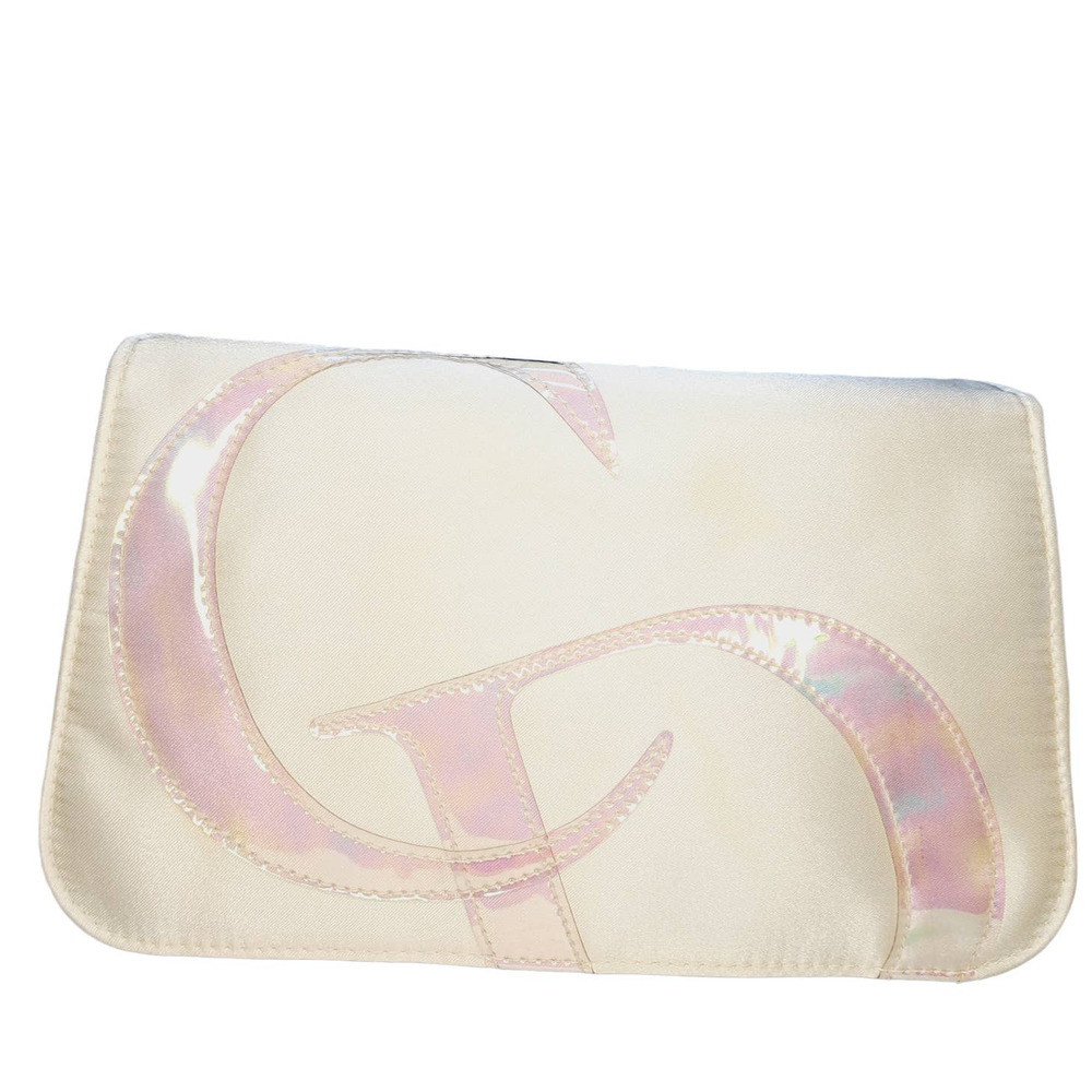 Dior Cream and Iridescent Pink Cosmetic Case